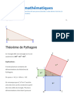 Théorème de Pythagore - Un Peu de Mathématiques