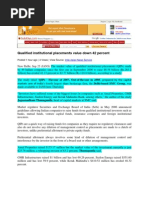 Sulekha - Sept 25, 2008 - Qualified Institutional Placements Value Down 42 Percent