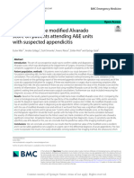 Validation of The Modified Alvarado Score On Patie