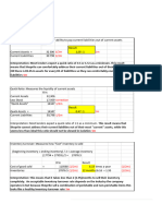 Shoprite Ratio Calculations-Memo