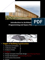 Lecture 2, Intro To Programming and Space Planning