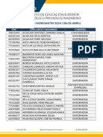 Lista de Ingresantes 2024 I 06 Abril