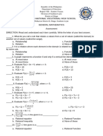 1st Assessment Gen Math