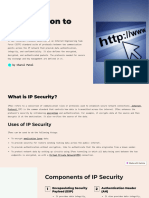 Introduction To IPSec