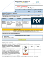 SESIÓN MATEMÁTICA Representamos en Grafico de Barras Los Deportes