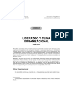 ANTECEDENTE Liderazgo y Clima Organizacional... Alves