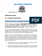 Final Circular - Security & Safety in Learning Institutions - 13.9