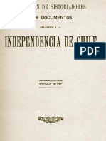 Colección de Historiadores I Documentos Relativos A La Independencia de Chile. T.XIX. 1911