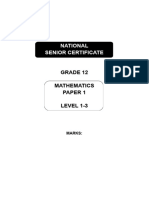 GR 12 Mathematics Level 1-3