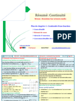 Résumé Continuité 2bacSM