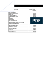 Worksheet in Financial Analysis