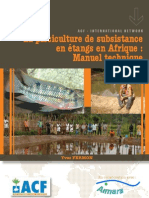 ACF 2010 La Pisciculture de Subsistance en Étangs en Afrique