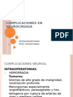 Complicaciones Neurocirugia