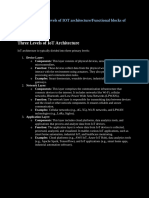 Explain Any Three Levels of IOT Architecture/functional Blocks of IOT