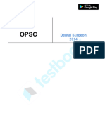 OPSC Dental Surgeon Official Paper (Held in 2014) 64428c35fb9dbfa28ffe7287 (Eng