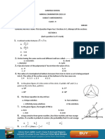 Canossa School Paper 92 Maths