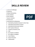 Review of Skills Notes