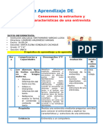 6º Dia 1 Conocemos La Estructura y Caracteristicas de Una Entrevista