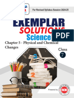 Class VII Exemplar Solutions Science Chapter 5 Physical and Chemical Changes