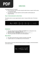 Leibniz Series