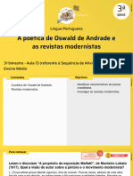 AULA 13 - A Poética de Oswald de Andrade e As Revistas Modernistas