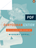 Nishant Uppal - Duryodhanization - Are Villains Born, Made, or Made Up