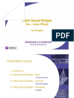 Cable Stayed Bridges Non Linear Effects