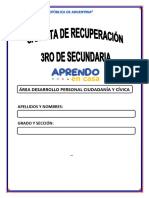 Carpeta de Recuperación 3ro Sec.-Dpcc