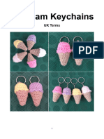 Amigurumi Icecream Keychain