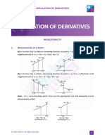 Application of Derivatives Handbook