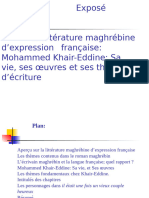 Exposé Sur Med Khair Eddine