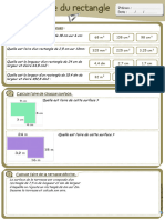Aire Du Rectangle Exercices