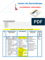 2° Sesión Día 3 Com Escribimos Canciones