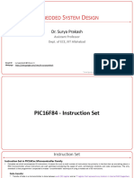 Notes - ESD - PIC MicroController - Instruction Set