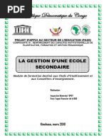 Gestion D'une École Secondaire Module