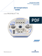 Guía de Inicio Rápido Rosemount 644h Transmisores de Temperatura Con Protocolo de Comunicación Profibus Pa Es Es 88034