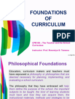 Foundations of Curriculum