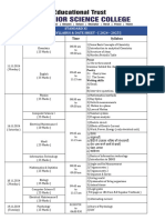 Standard XI UNIT TEST I - SYLLABUS & DATE SHEET - (2024 - 2025)