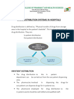 Drug Distribution Systems in Hospitals