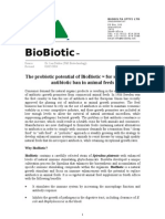 Biobiotic: The Probiotic Potential of Biobiotic For Surviving An Antibiotic Ban in Animal Feeds