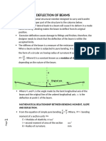 Deflection of Beams Moderated