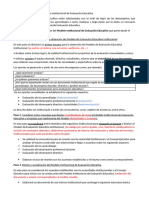 Guia de Pasos para Elaborar El Modelo Institucional de Evaluación Educativa