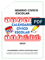 Calendario Cívico Escolar Primaria 24