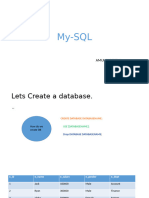 My SQL