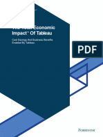 The Total Economic Impact™ of Tableau