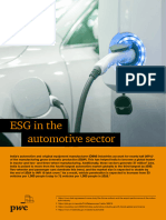 Esg in The Automotive Sector