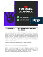 Atividade 1 - Engenharia Econômica - 54 - 2024