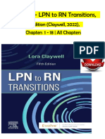 TEST BANK For LPN To RN Transitions 5th Edition by Lora Claywell, Verified Chapters 1 - 18 Complete, Newest Version