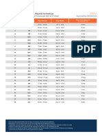 Canada Bi Weekly Payroll Schedule