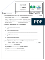 Conjugaison - Controle 2 Semestre 2